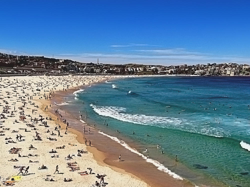 Bondi beach summer season image