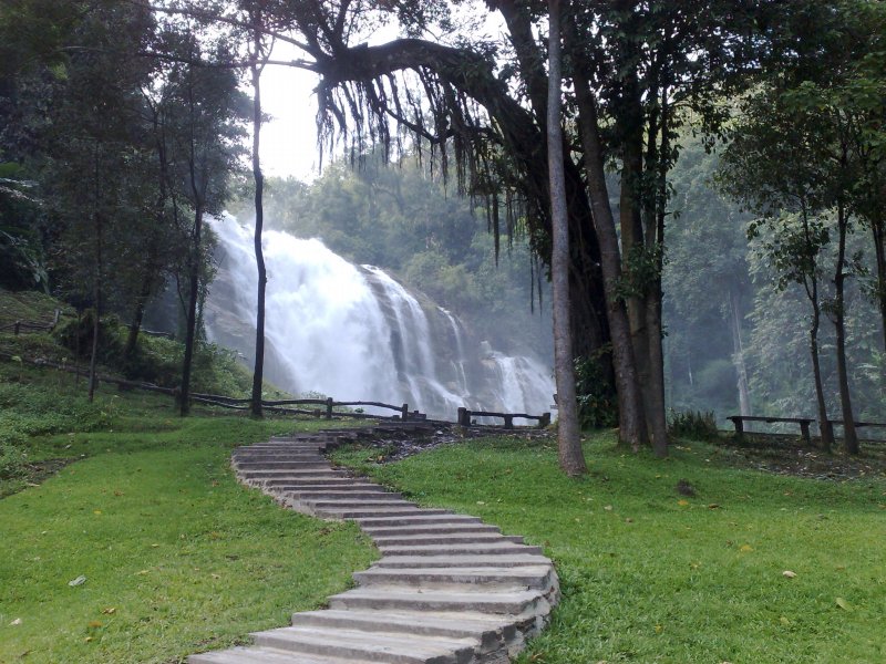 Trail going to the waterfalls image